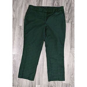 (3/$35) Willi Smith Size 6 Pockets Stretchy Multicolored Geometric Capri Pants